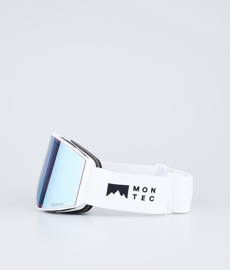 Scope Ski Goggles White W/White Moon Blue Mirror, Image 5 of 6