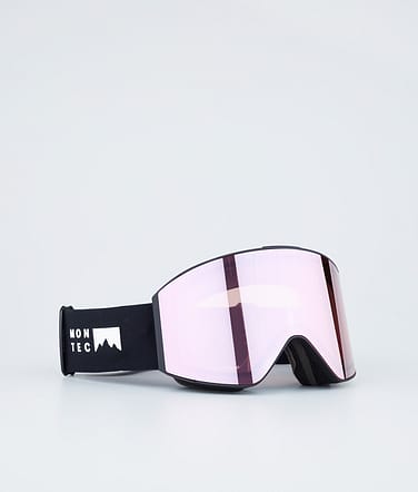 Scope Ski Goggles Black W/Black Pink Sapphire Mirror