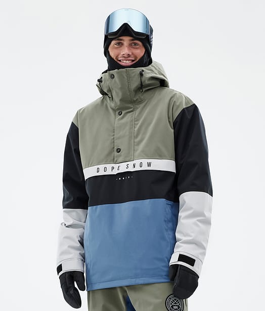 Legacy Track Kurtka Snowboardowa Mężczyźni Greenish/Light Grey/Black/Blue Steel