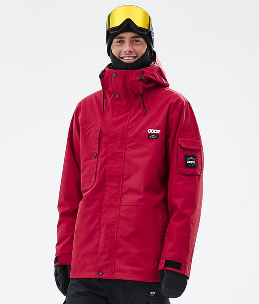 Adept Veste de Ski Homme Deep Red