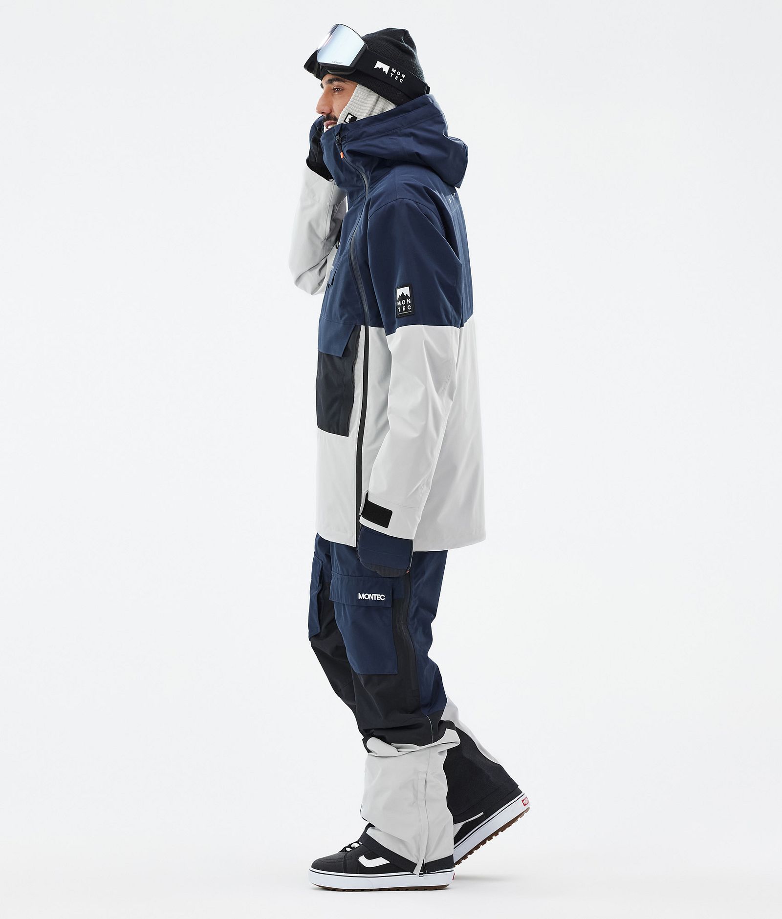 Doom Snowboardjakke Herre Dark Blue/Black/Light Grey, Bilde 4 av 11