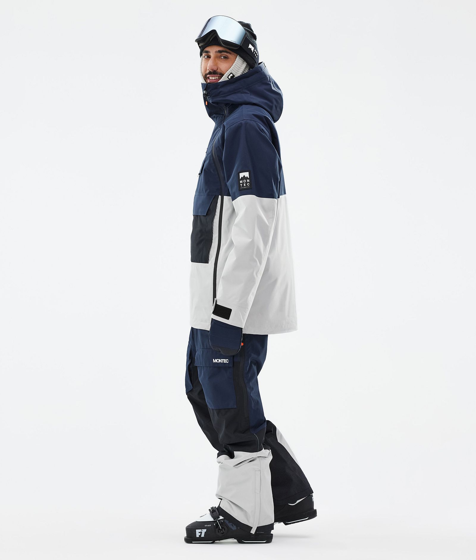 Doom Manteau Ski Homme Dark Blue/Black/Light Grey, Image 4 sur 11