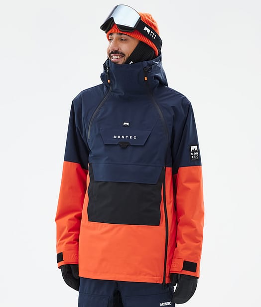 Doom Kurtka Snowboardowa Mężczyźni Dark Blue/Black/Orange