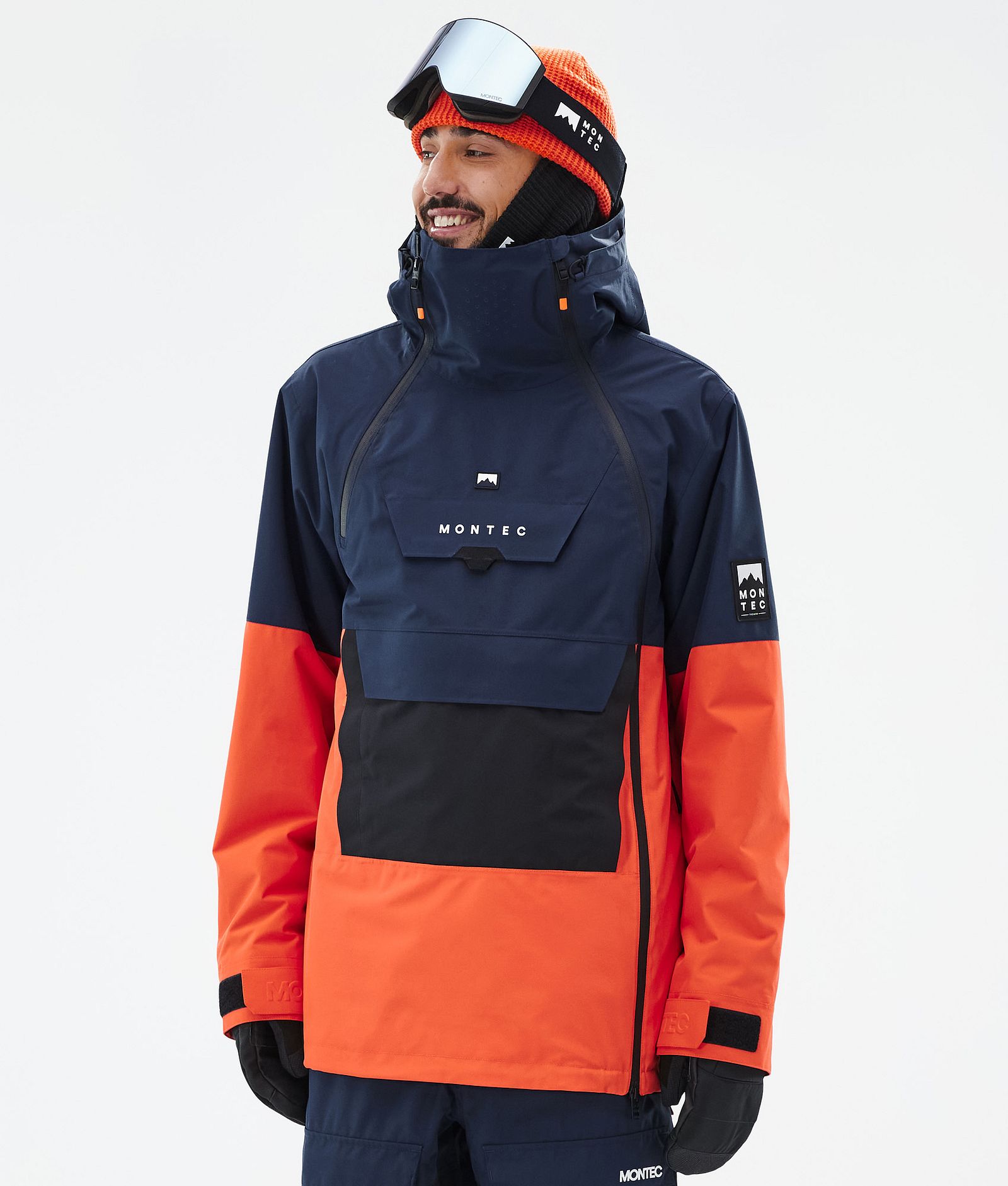 Doom Ski Jacket Men Dark Blue/Black/Orange, Image 1 of 11