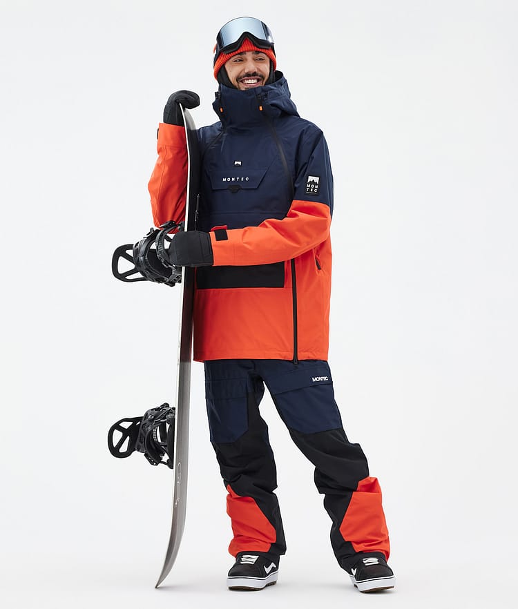 Doom Snowboardjacka Herr Dark Blue/Black/Orange, Bild 3 av 11