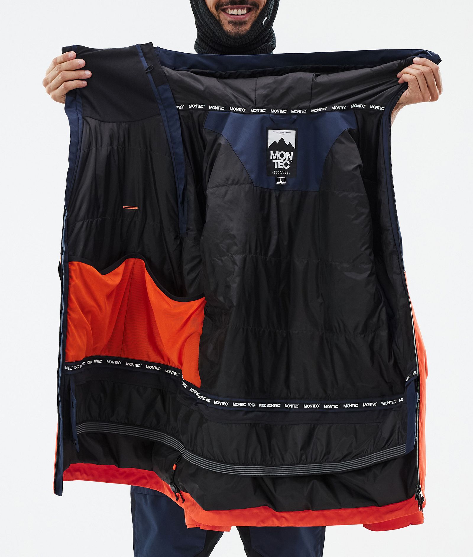 Doom Ski Jacket Men Dark Blue/Black/Orange, Image 11 of 11