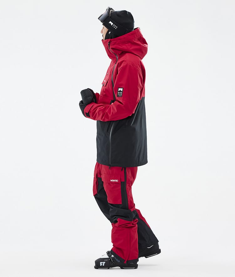 Doom Manteau Ski Homme Deep Red/Black, Image 4 sur 11