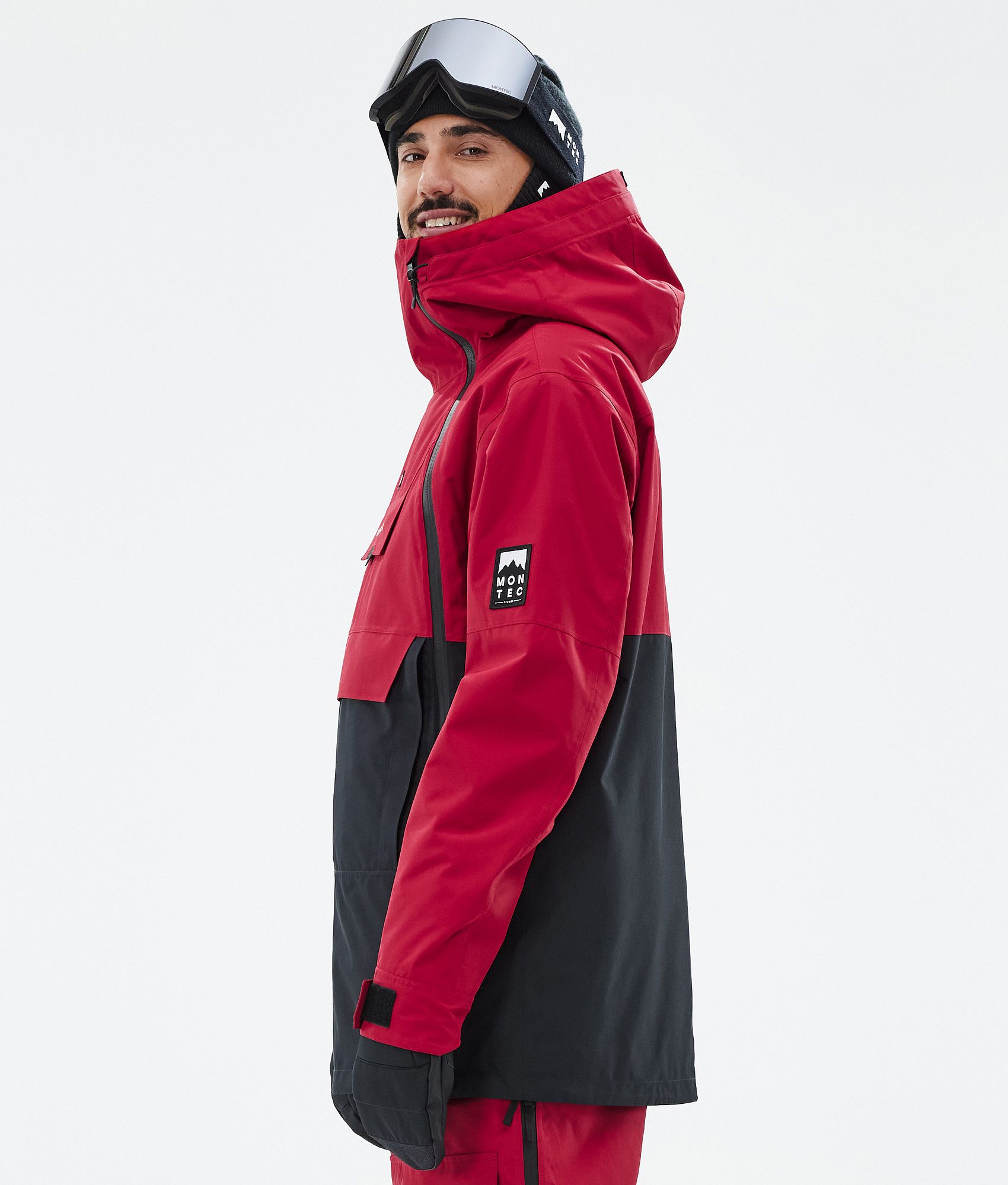 Montec Doom Men s Snowboard Jacket Deep Red Black