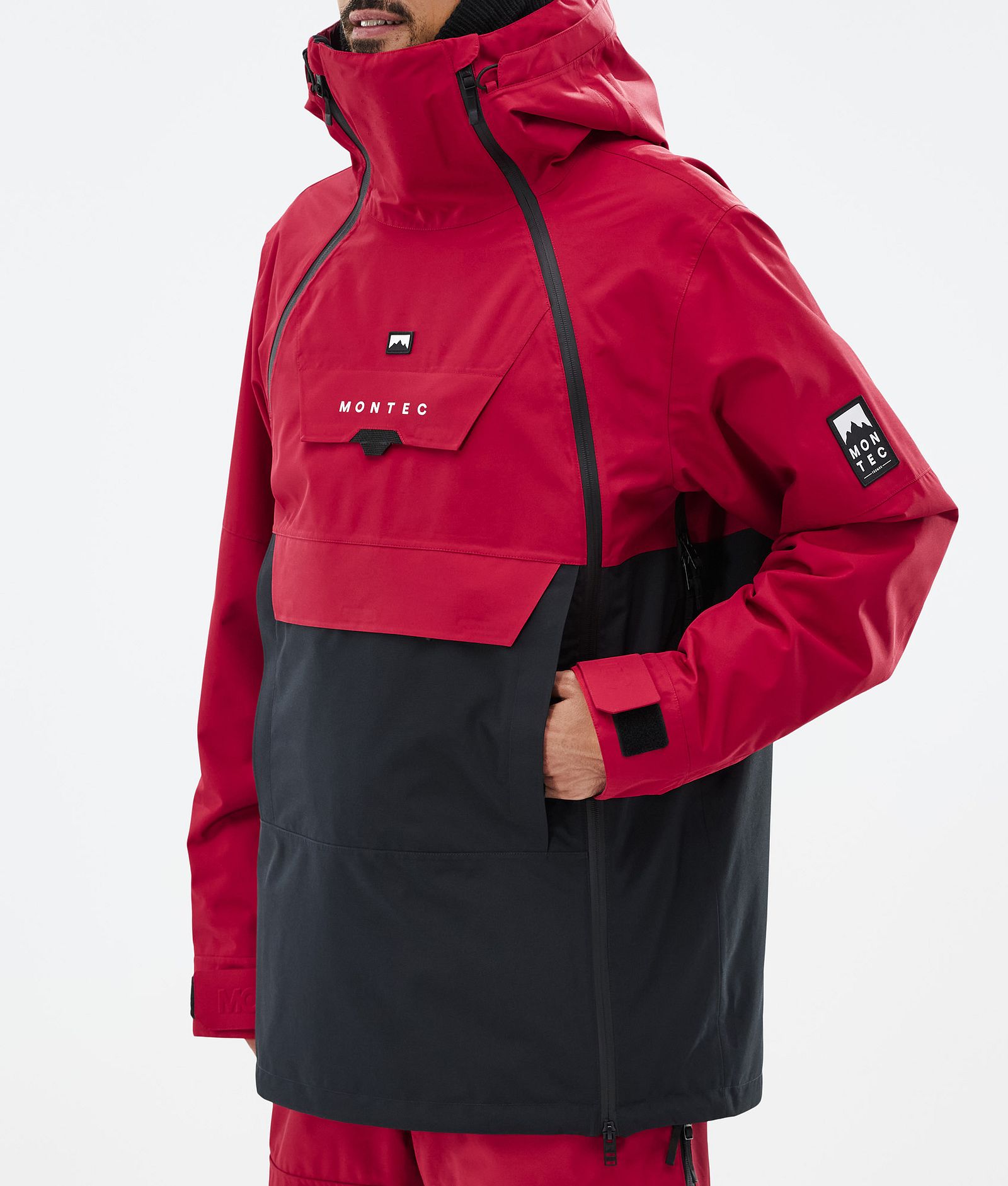 Doom Kurtka Snowboardowa Mężczyźni Deep Red/Black, Zdjęcie 8 z 11