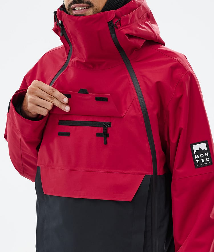 Doom Veste de Ski Homme Deep Red/Black, Image 10 sur 11