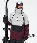 Doom Skijakke Herre Light Grey/Black/Burgundy, Bilde 1 av 11