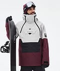 Doom Snowboard Jacket Men Light Grey/Black/Burgundy, Image 1 of 11