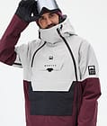 Doom Manteau Ski Homme Light Grey/Black/Burgundy, Image 2 sur 11