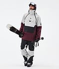 Doom Skijacke Herren Light Grey/Black/Burgundy, Bild 3 von 11