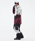 Doom Veste de Ski Homme Light Grey/Black/Burgundy, Image 4 sur 11