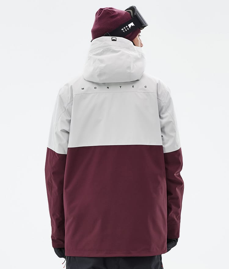 Doom Ski jas Heren Light Grey/Black/Burgundy, Afbeelding 7 van 11