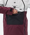 Doom Skijacke Herren Light Grey/Black/Burgundy, Bild 9 von 11