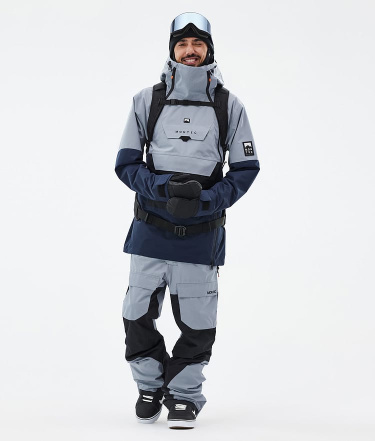 Doom Snowboardjacka Herr Soft Blue/Black/Dark Blue, Bild 3 av 11