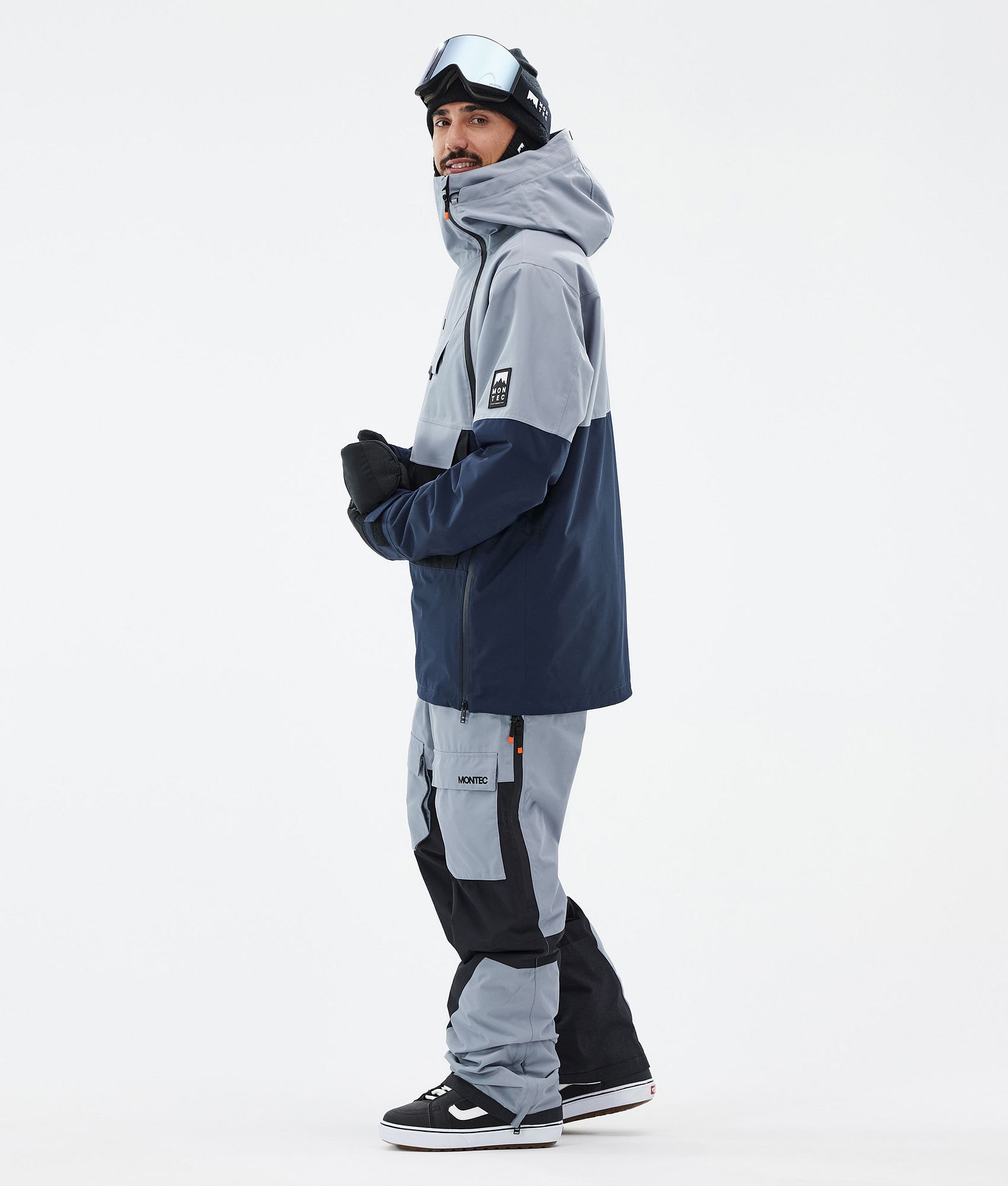 Doom Snowboardjakke Herre Soft Blue/Black/Dark Blue, Billede 4 af 11