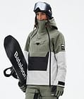 Doom W Snowboardjakke Dame Greenish/Black/Light Grey, Bilde 1 av 11