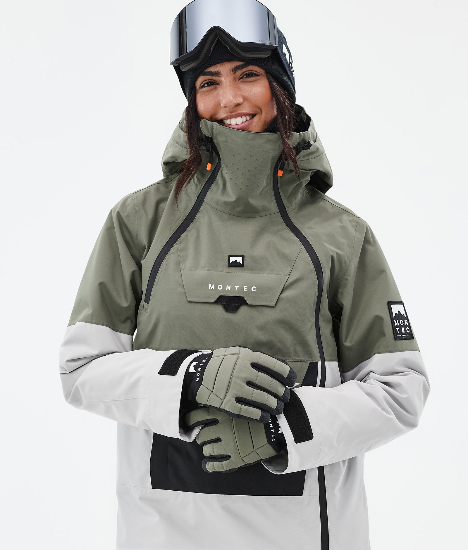 Doom W Kurtka Snowboardowa Kobiety Greenish/Black/Light Grey, Zdjęcie 2 z 11