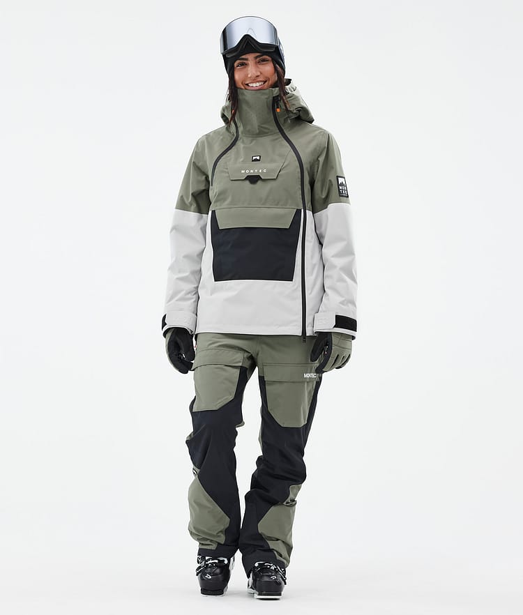 Doom W Veste de Ski Femme Greenish/Black/Light Grey, Image 3 sur 11