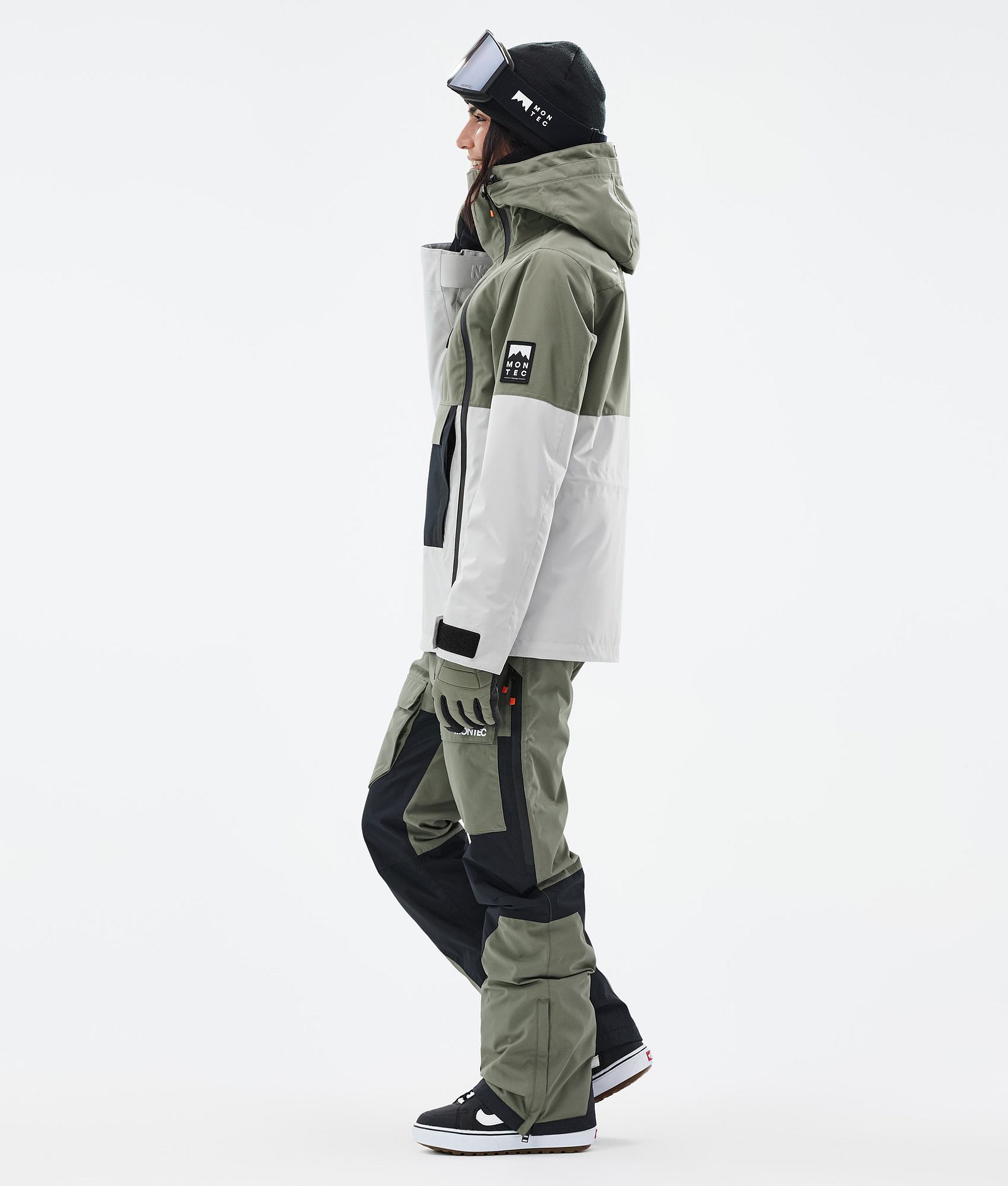 Doom W Snowboard Jacket Women Greenish/Black/Light Grey, Image 4 of 11