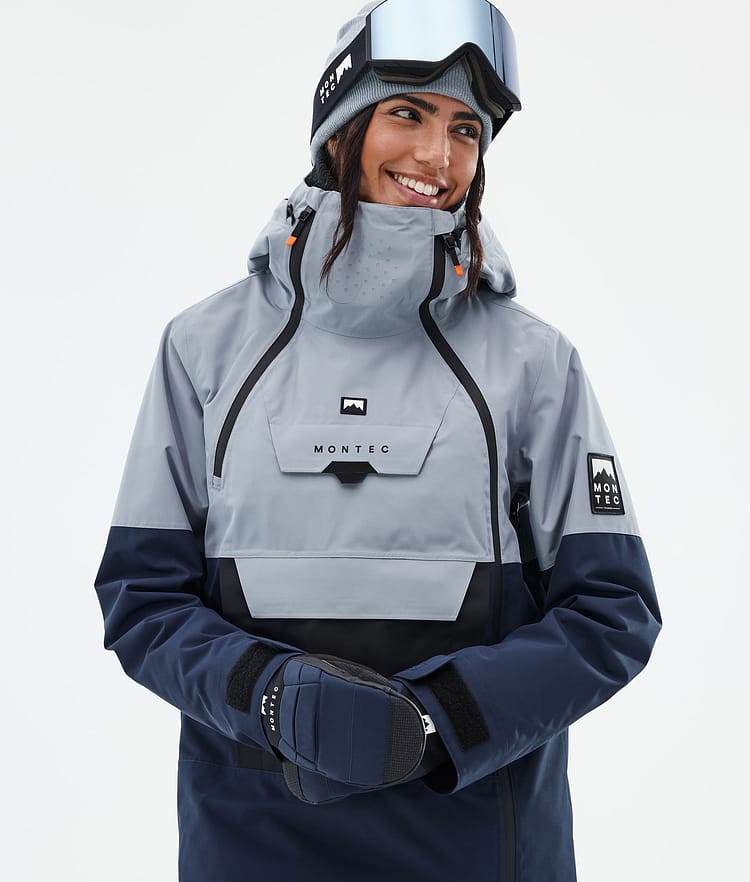 Doom W Veste de Ski Femme Soft Blue/Black/Dark Blue, Image 2 sur 11