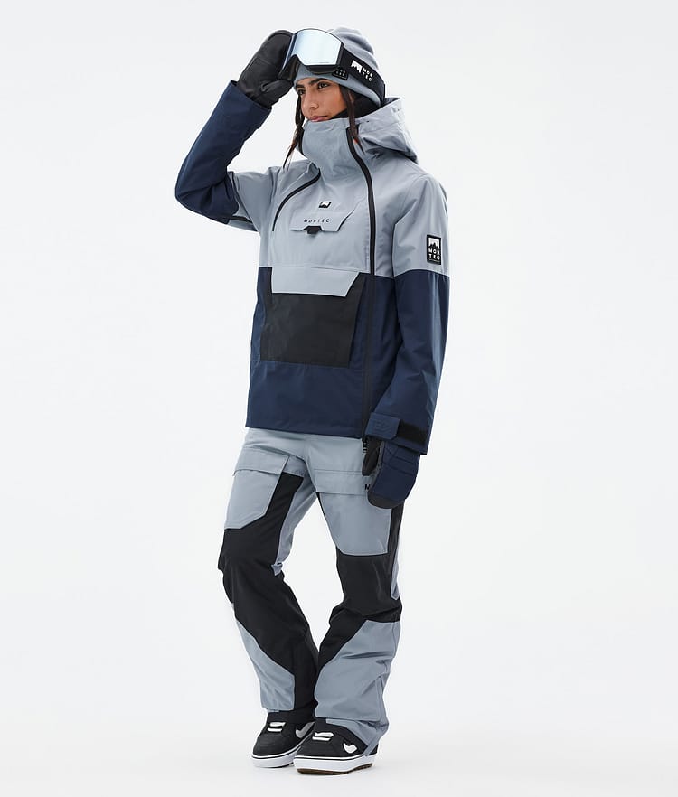 Doom W Snowboardjakke Dame Soft Blue/Black/Dark Blue, Bilde 3 av 11