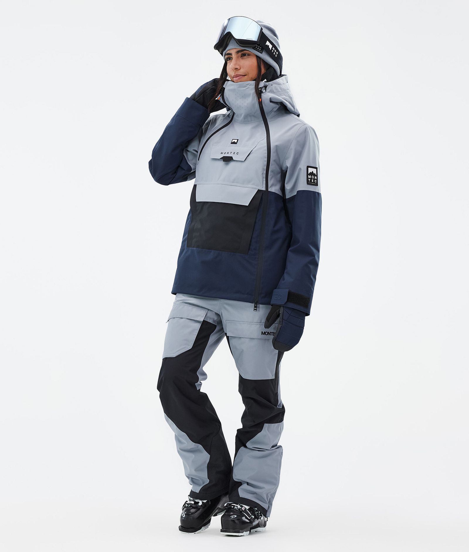 Doom W Veste de Ski Femme Soft Blue/Black/Dark Blue, Image 3 sur 11