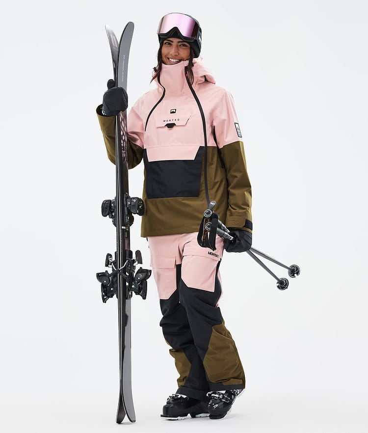 Doom W Ski jas Dames Soft Pink/Black/Fatigue, Afbeelding 3 van 11