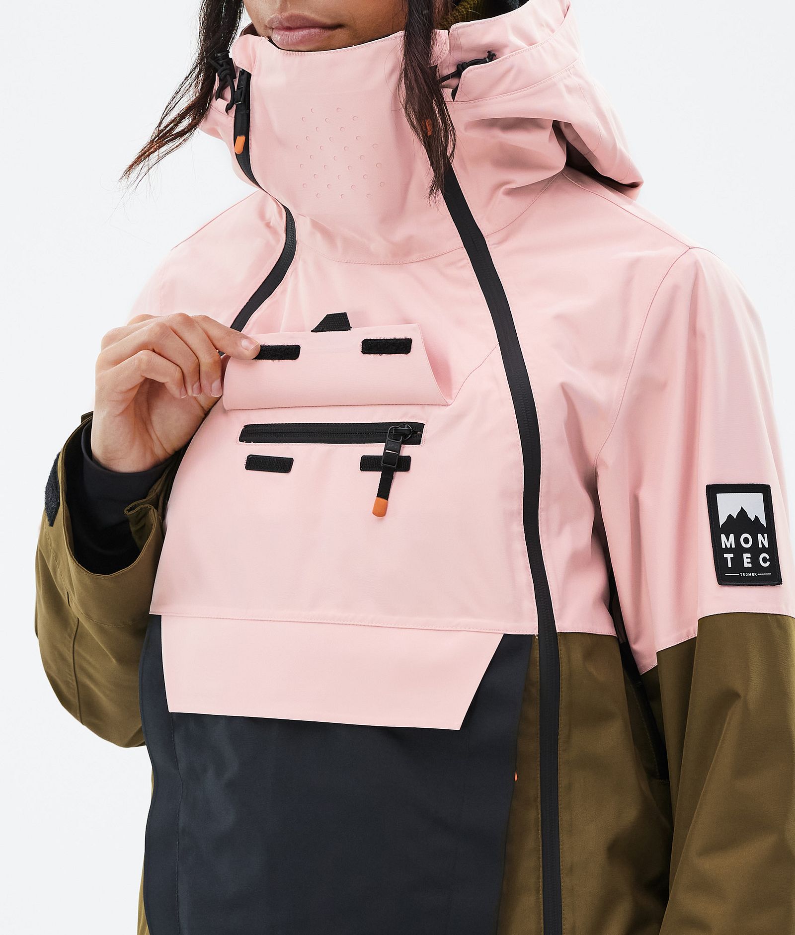 Doom W Ski Jacket Women Soft Pink/Black/Fatigue, Image 10 of 11