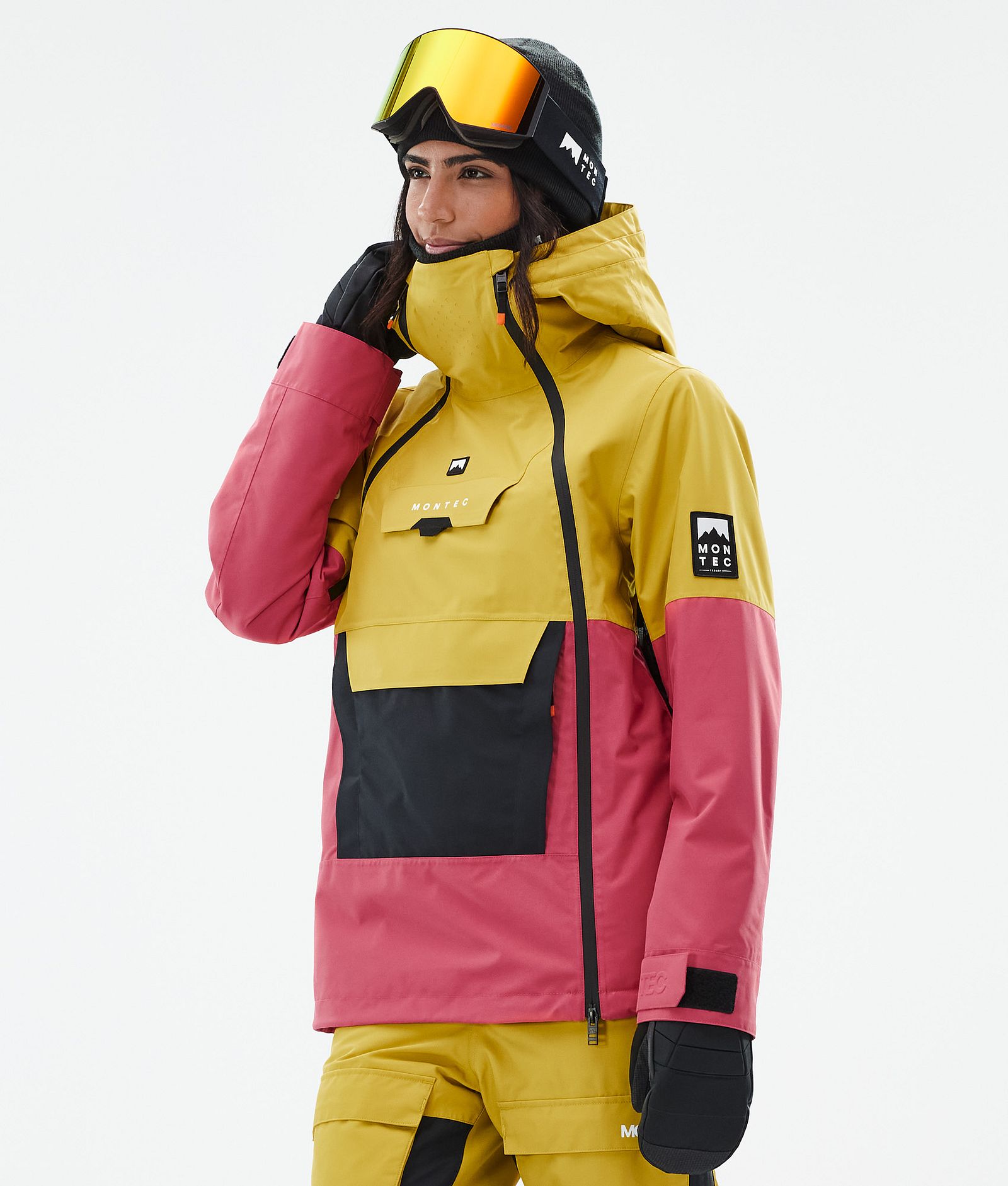 Doom W Ski Jacket Women Yellow/Black/Light Red, Image 1 of 11