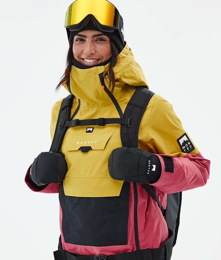 Doom W Veste de Ski Femme Yellow/Black/Light Red, Image 2 sur 11