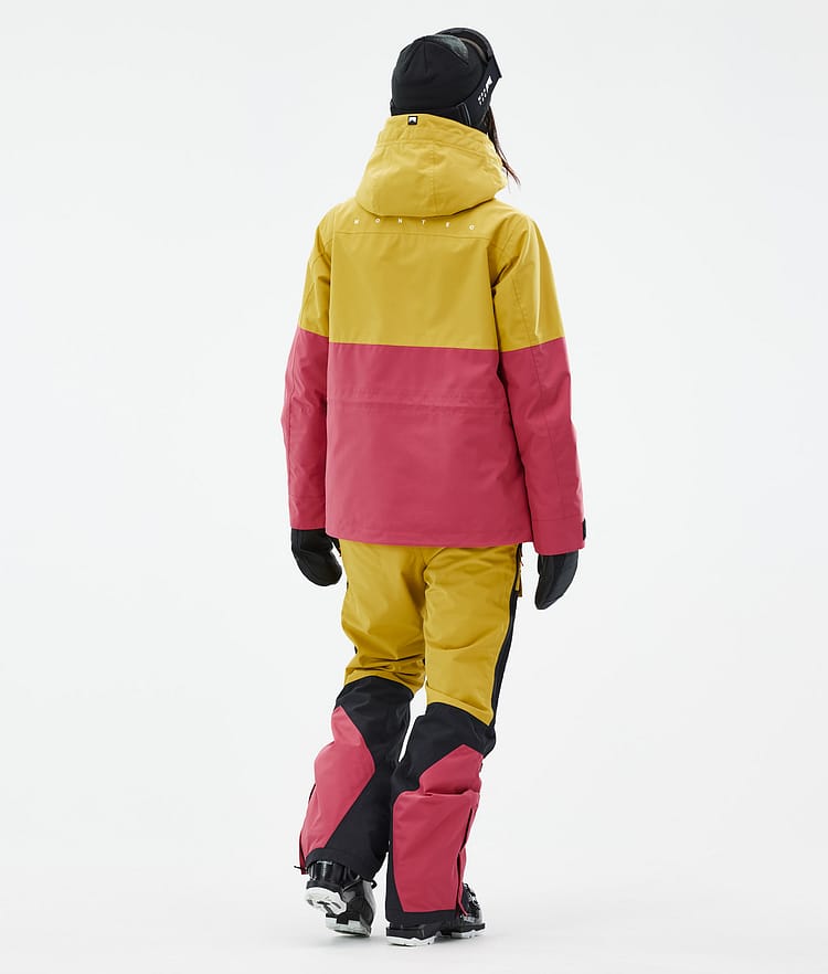 Doom W Ski Jacket Women Yellow/Black/Light Red, Image 5 of 11