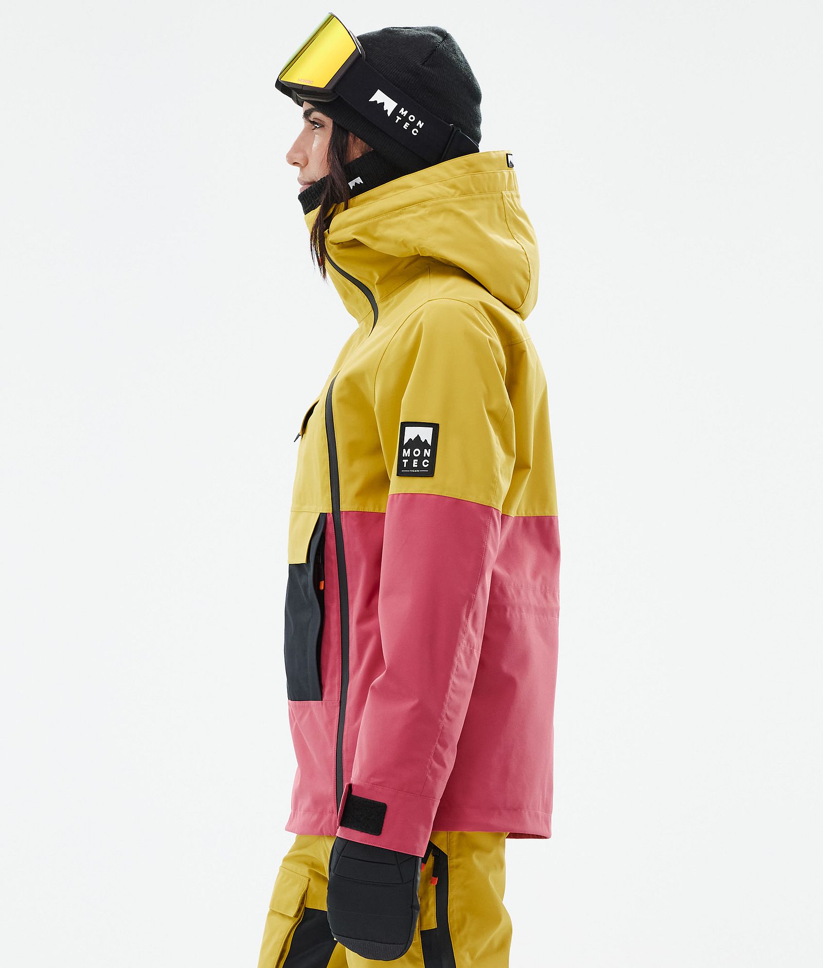 Doom W Snowboard Jacket Women Yellow/Black/Light Red, Image 6 of 11