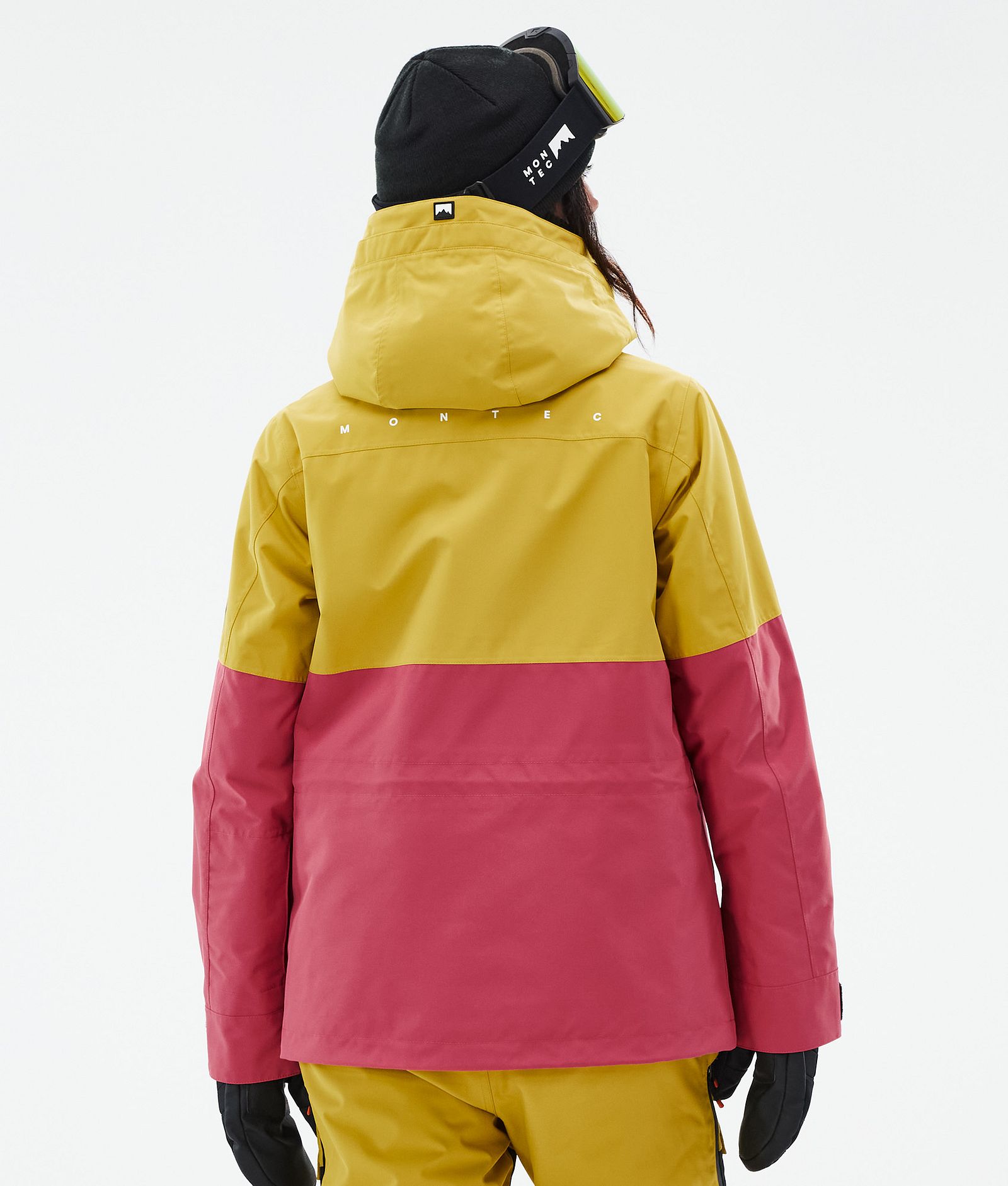 Doom W Veste de Ski Femme Yellow/Black/Light Red, Image 6 sur 10