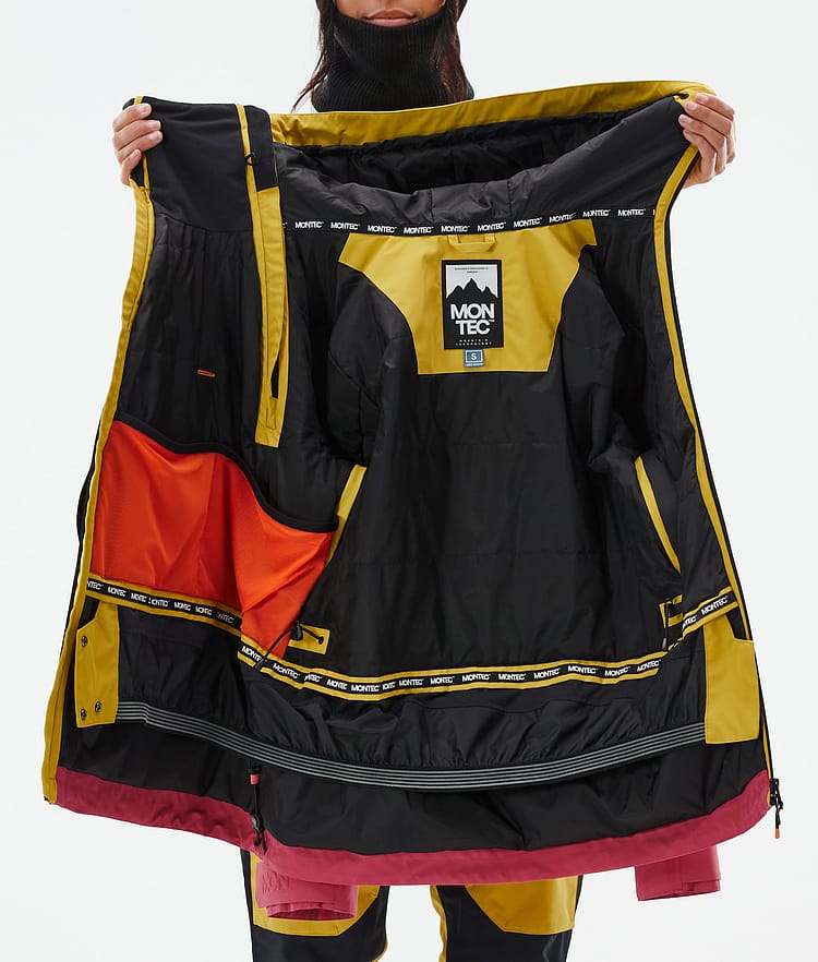 Doom W Ski Jacket Women Yellow/Black/Light Red, Image 11 of 11