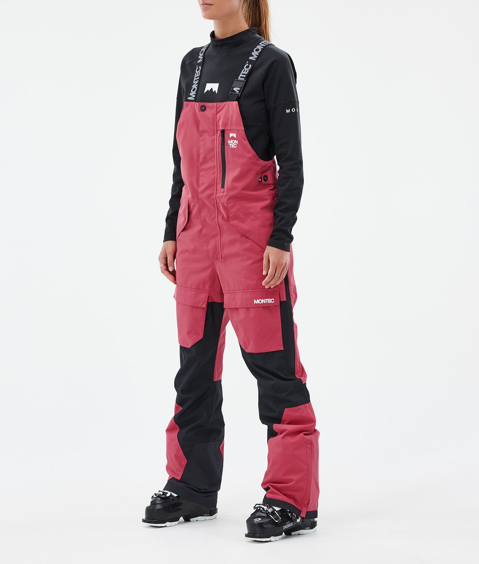 Fawk W Skibroek Dames Light Red/Black, Afbeelding 1 van 7