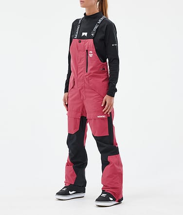 Fawk W Spodnie Snowboardowe Kobiety Light Red/Black