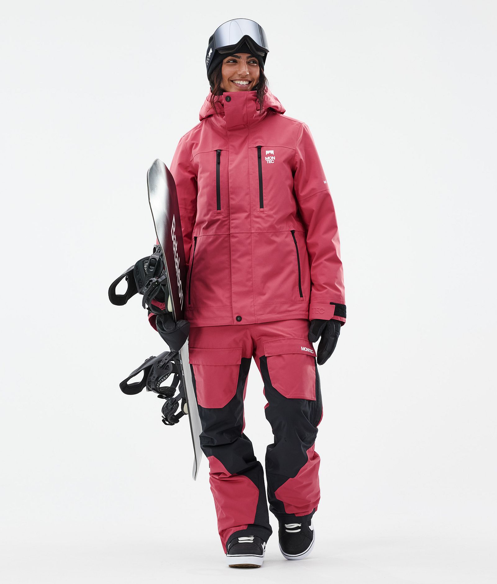 Fawk W Snowboard Bukser Dame Light Red/Black, Billede 2 af 7