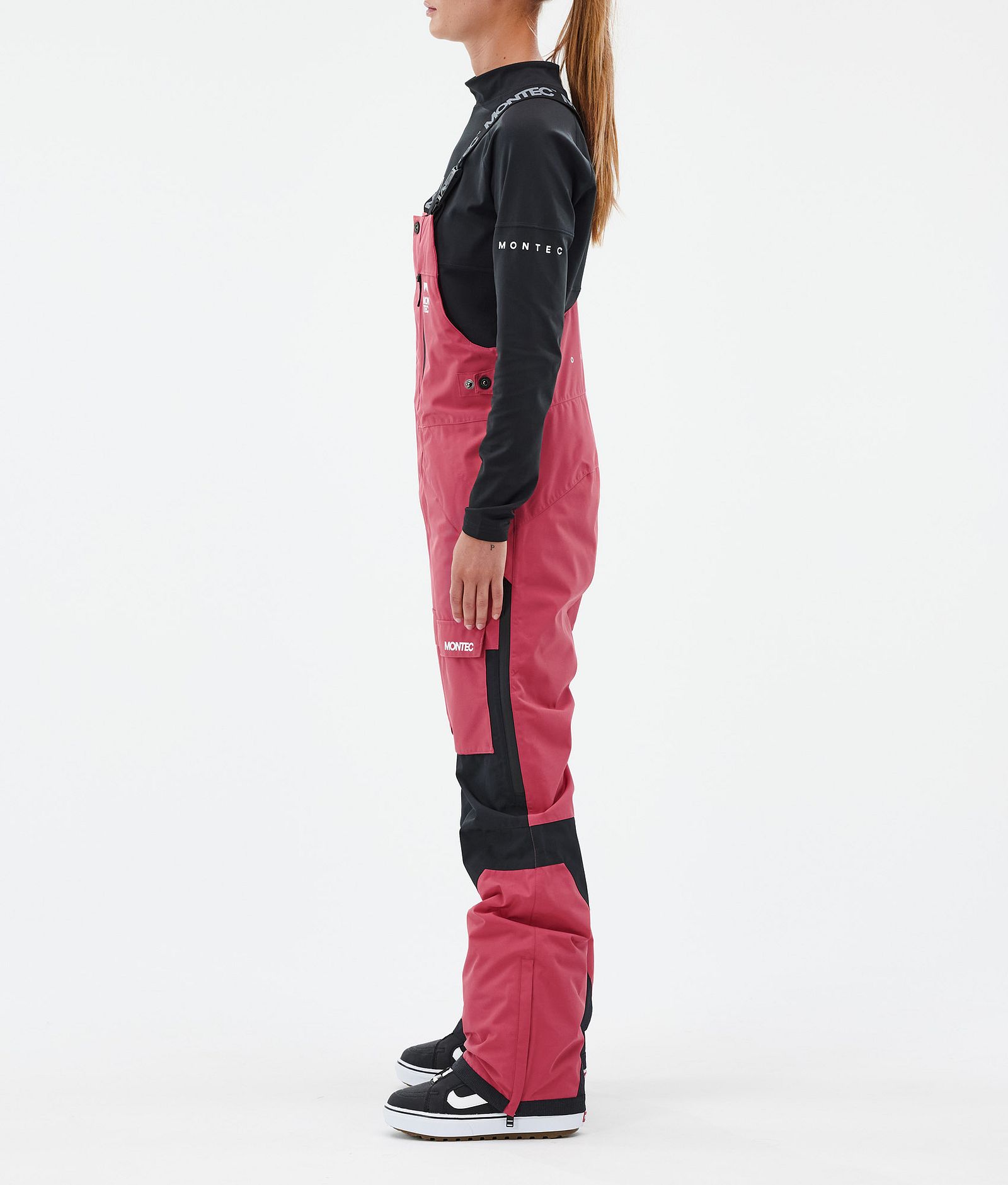 Fawk W Pantalon de Snowboard Femme Light Red/Black, Image 3 sur 7