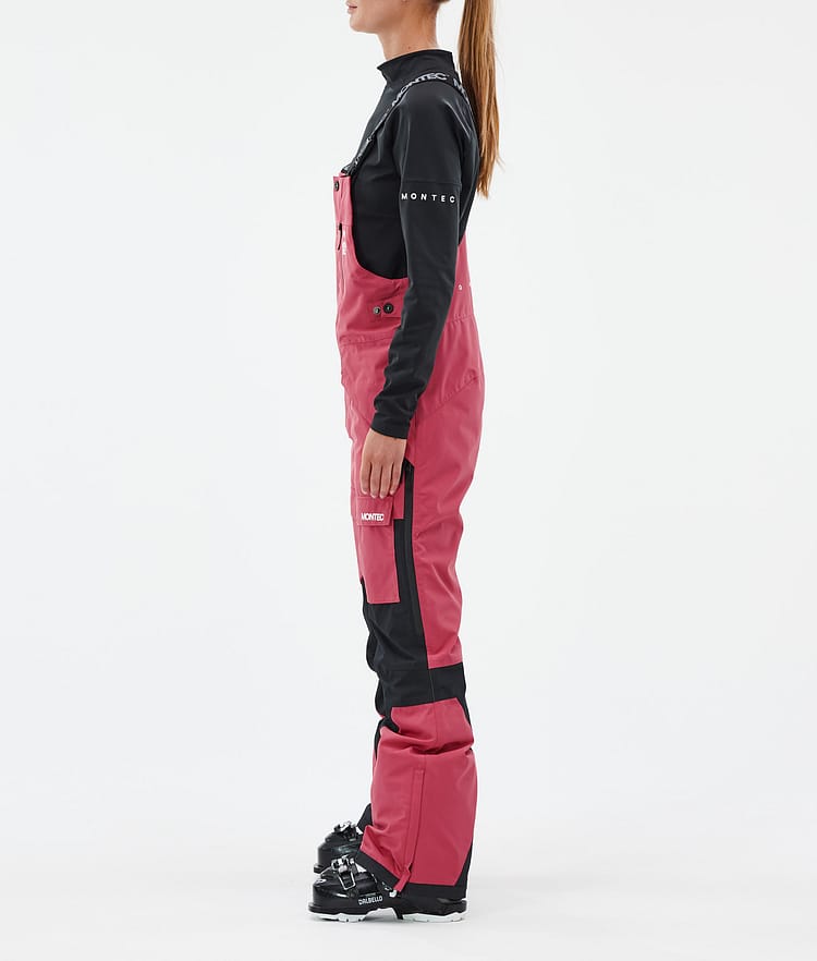 Fawk W Pantalon de Ski Femme Light Red/Black, Image 3 sur 7