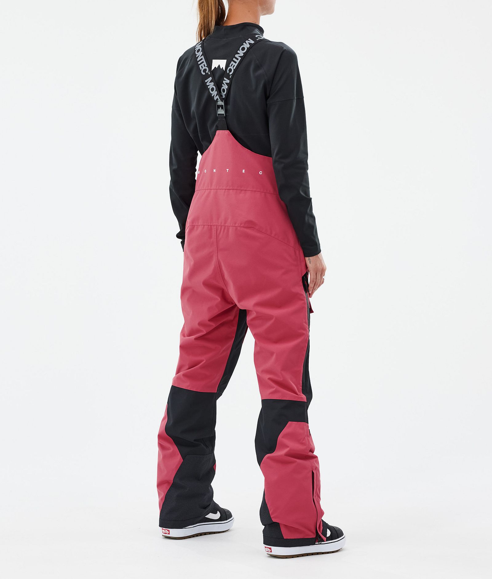 Fawk W Pantalon de Snowboard Femme Light Red/Black, Image 4 sur 7