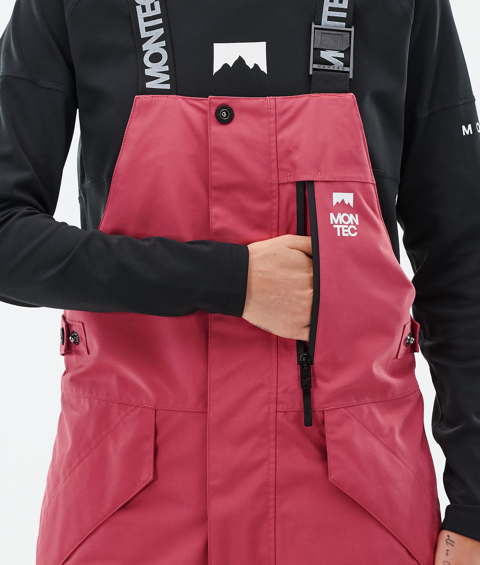 Fawk W Snowboard Bukser Dame Light Red/Black, Billede 6 af 7