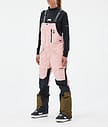 Fawk W Snowboardbukse Dame Soft Pink/Black/Fatigue