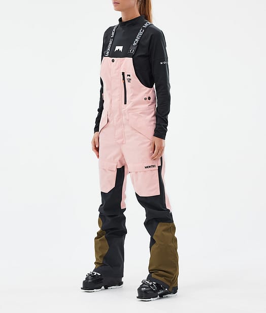 Fawk W Lyžařské Kalhoty Dámské Soft Pink/Black/Fatigue