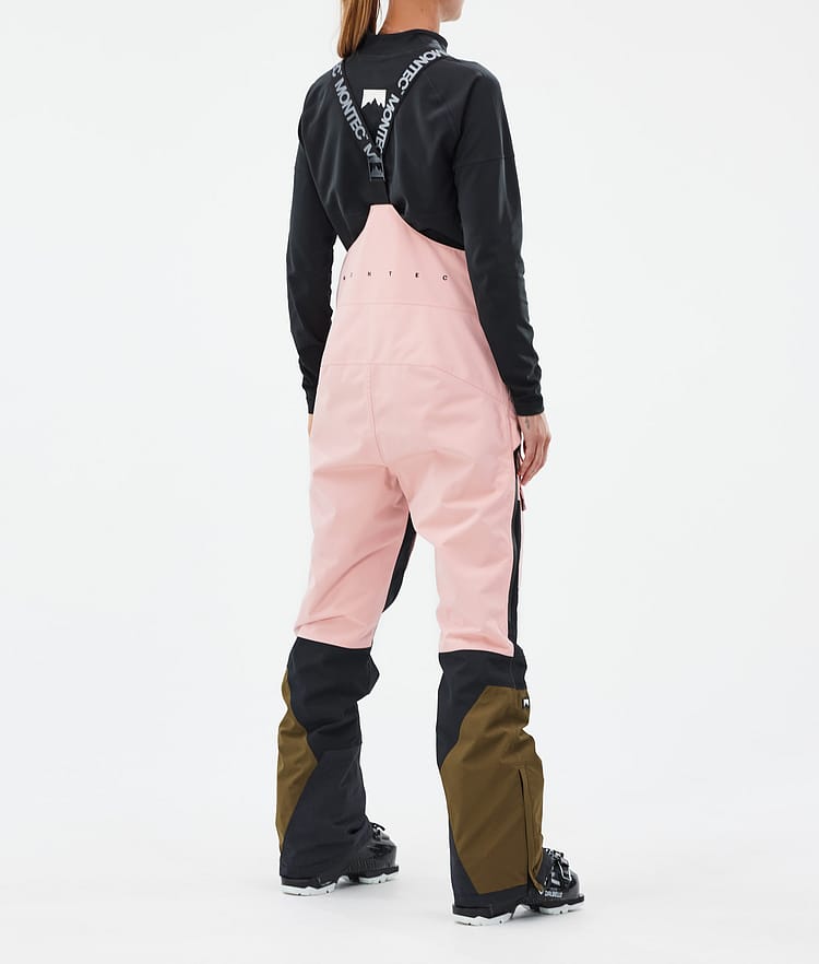 Fawk W Skibukse Dame Soft Pink/Black/Fatigue, Bilde 4 av 7