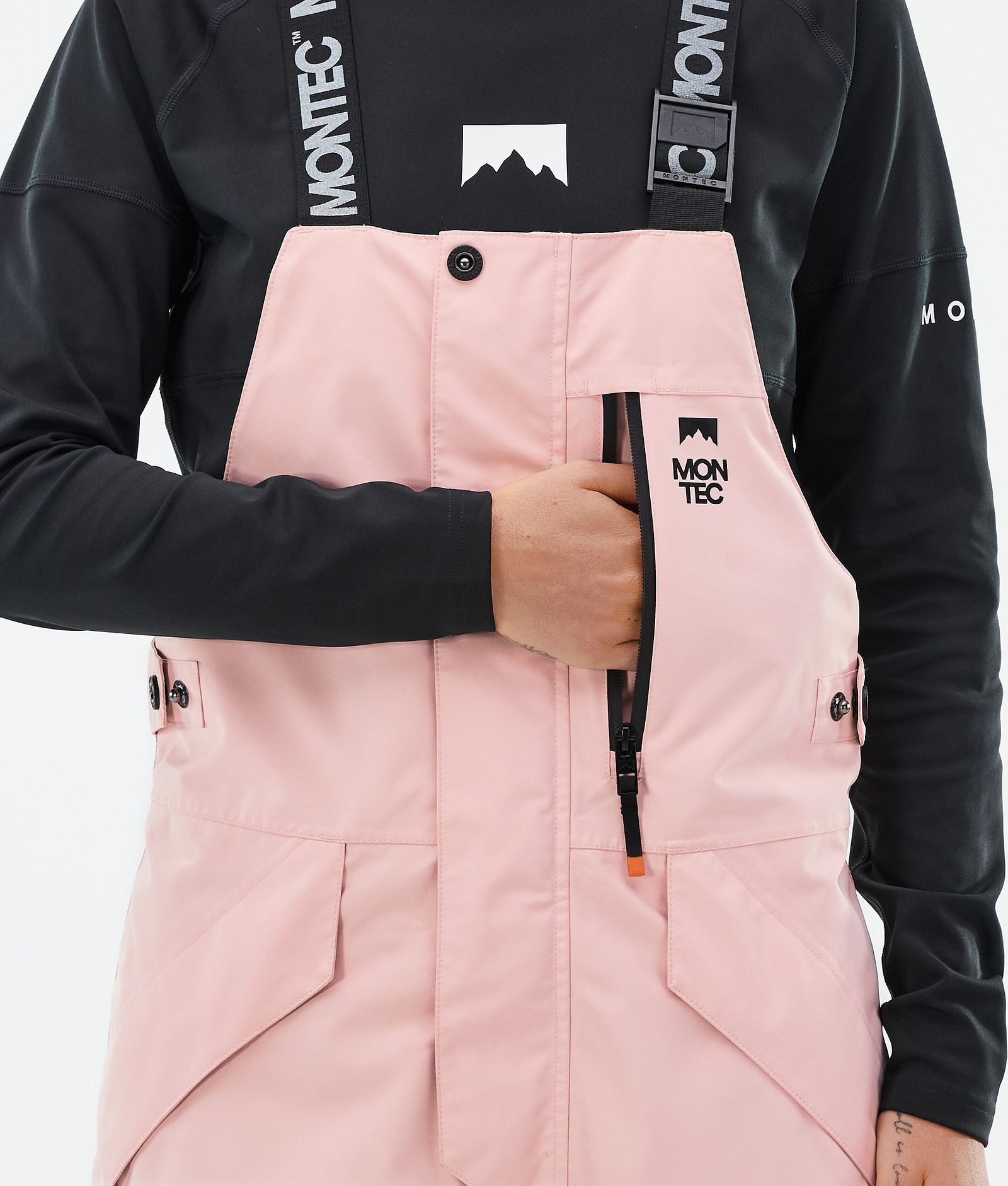 Fawk W Skibukse Dame Soft Pink/Black/Fatigue, Bilde 6 av 7