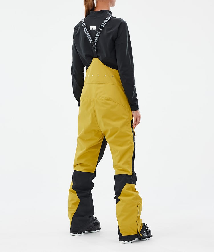 Fawk W Pantalon de Ski Femme Yellow/Black, Image 4 sur 7